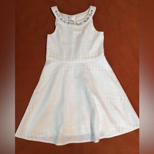 Childrens Place white rhinestone dress Sz 6x/7